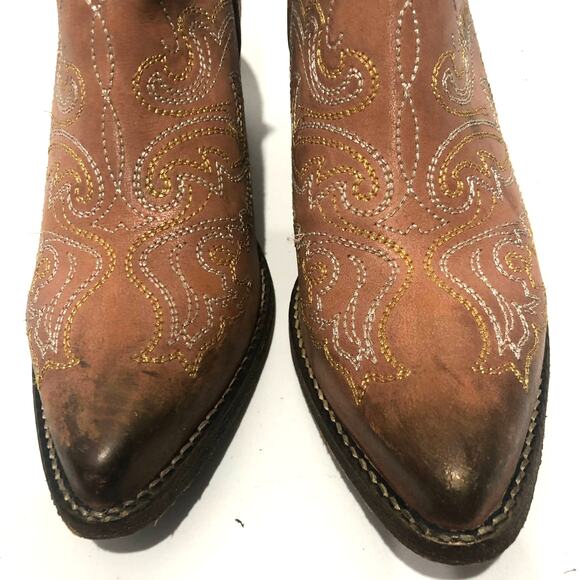 Corral Womens Embroidery Ankle Western Boots Pink  Q0174 Size US 7 - Picture 3 of 14